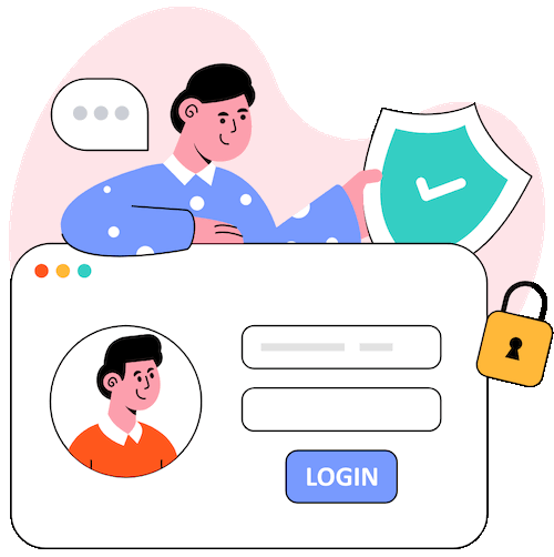 Login Security Illustration